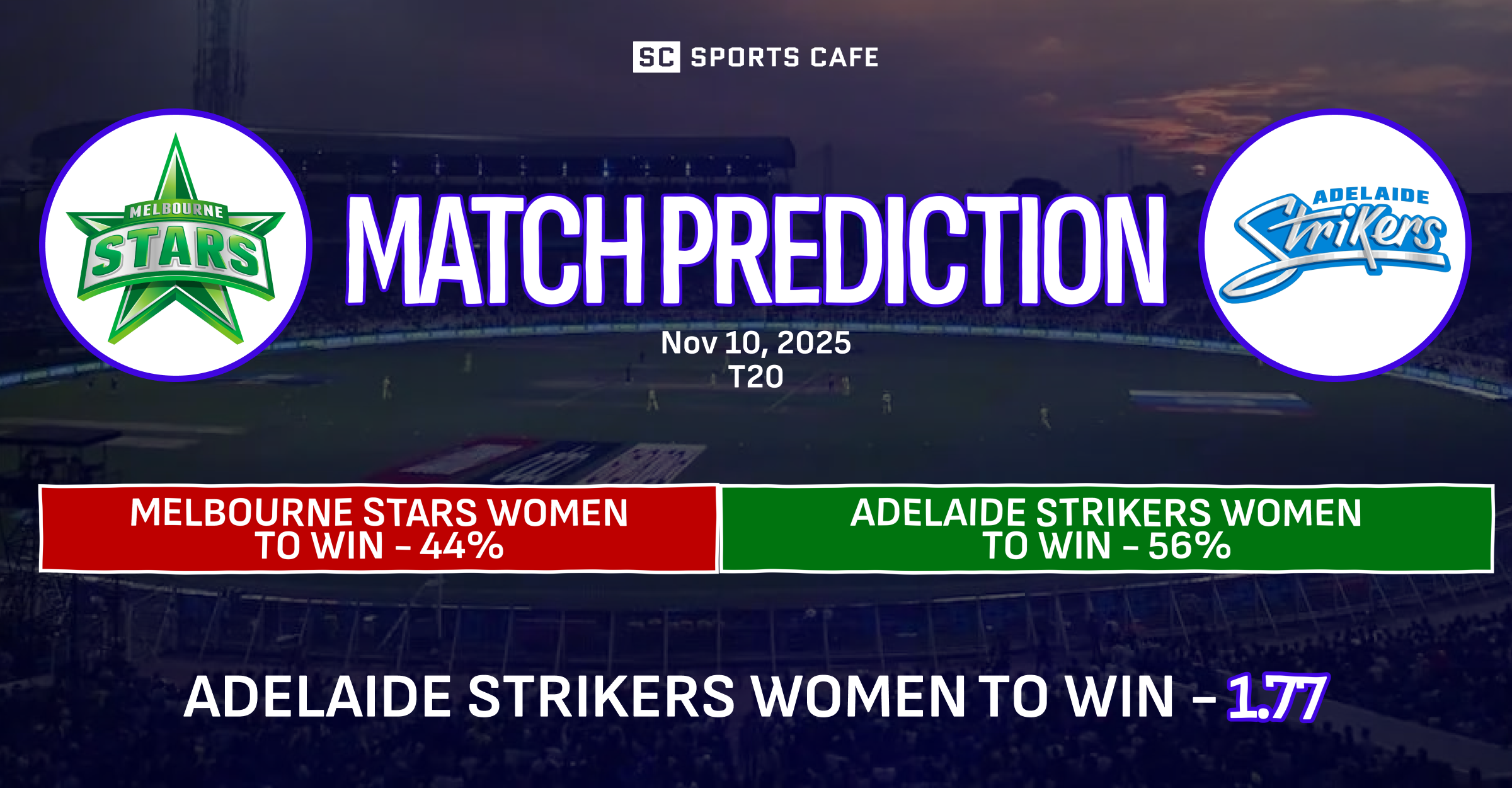 Melbourne Stars Women vs Adelaide Strikers Women